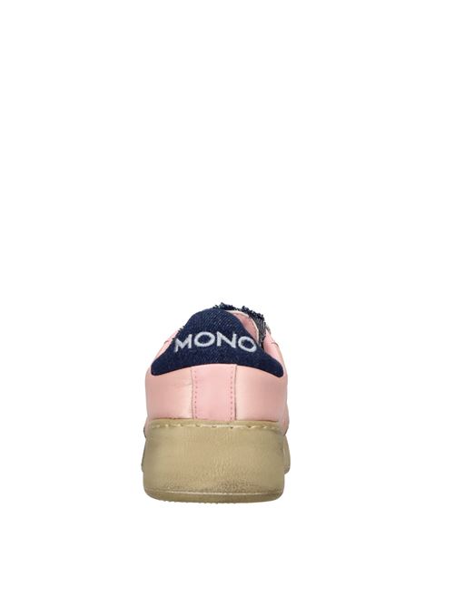 Leather and fabric sneakers MONO WAY | JIHA DONNA DENIMROSA-BEIGE-JEANS
